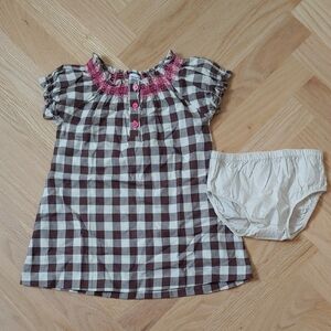 Carter's Brown and Pink Plaid Kids Matching Set